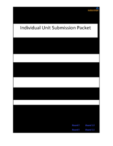 Appendix H – Cover Sheets – SCP Grantee Individual Unit Submission ...